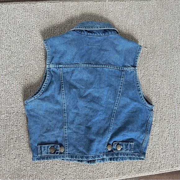 Tommy Hilfiger Vintage Y2K Denim Vest - Size M‎ - Picture 4 of 5
